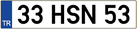 Truck License Plate
